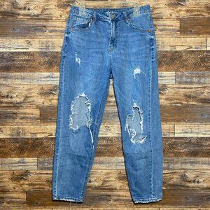 Wild Fable Straight Leg Mid Rise Distressed Jeans Size 10